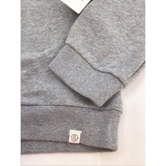 Treasure & Bond Boys Size XL 14/16 Grey Rainbow Stripe Pullover Sweatshirt - Picture 3 of 5